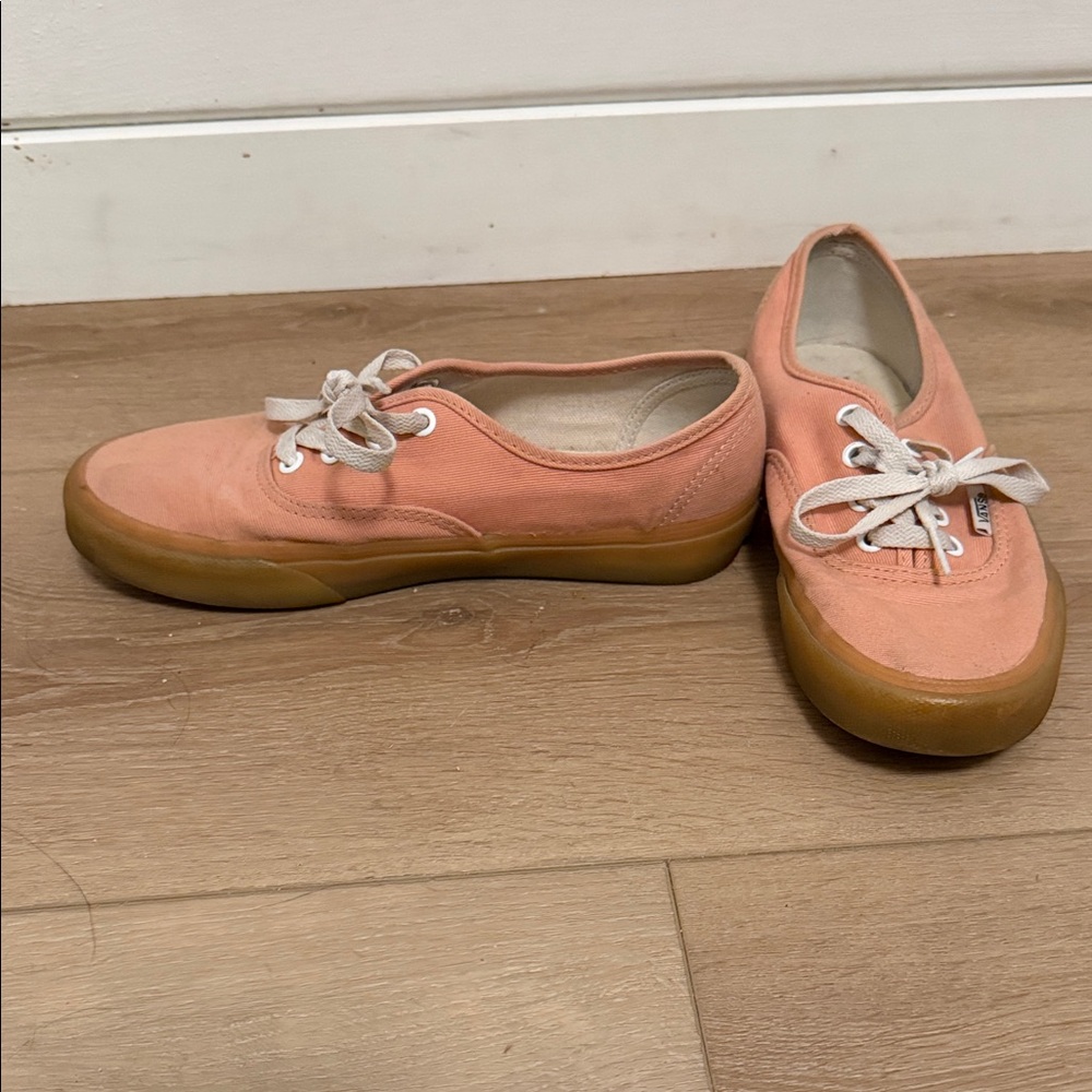 Vans Women's Peach Canvas Sneakers - Picture 4 of 9